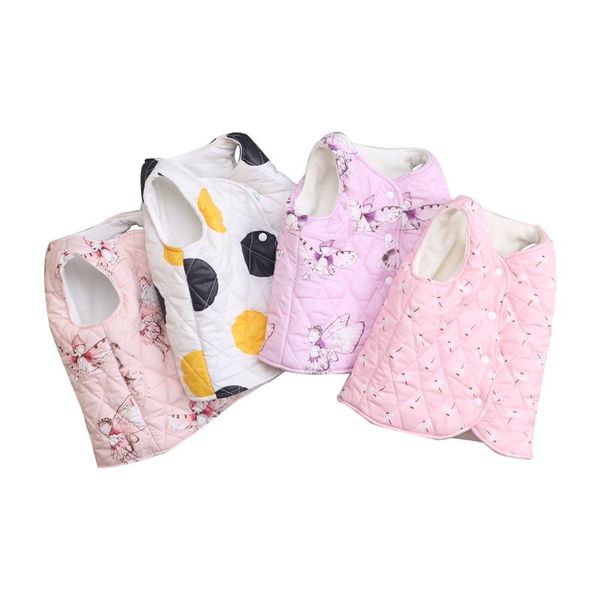 

vest printing polka dot girls jackets coat baby kids autumn spring cotton vests waistcoat children clothes outerwear, Blue