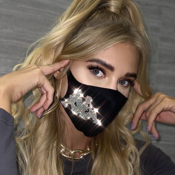 

2021 summer new drill rhinestone jewelry mask female yx1303