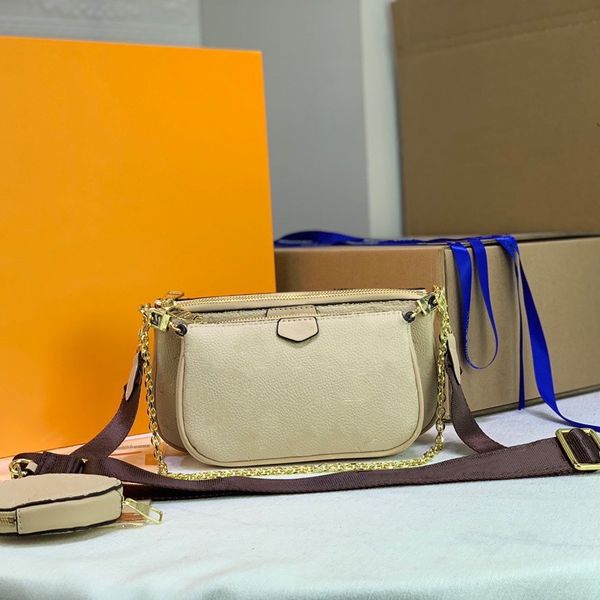 

empreinte leather multi pochette bag 3in1 composite crossbody with straps round coin purse chain attached