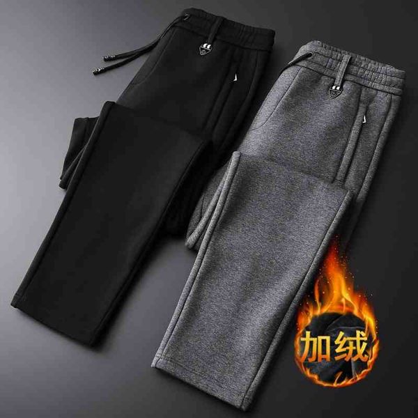 

plush sweat thickened large size guard winter loose casual men's straight 63, Blue