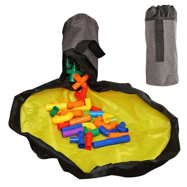 

toy storage bag and play mat basket floor oxford for bin drawstring portable container boxes & bins