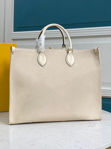 

normal quality woman onthego tote shopping composite bag gm bicolor empreinte cowhide leather inside double pocket 44921/44925