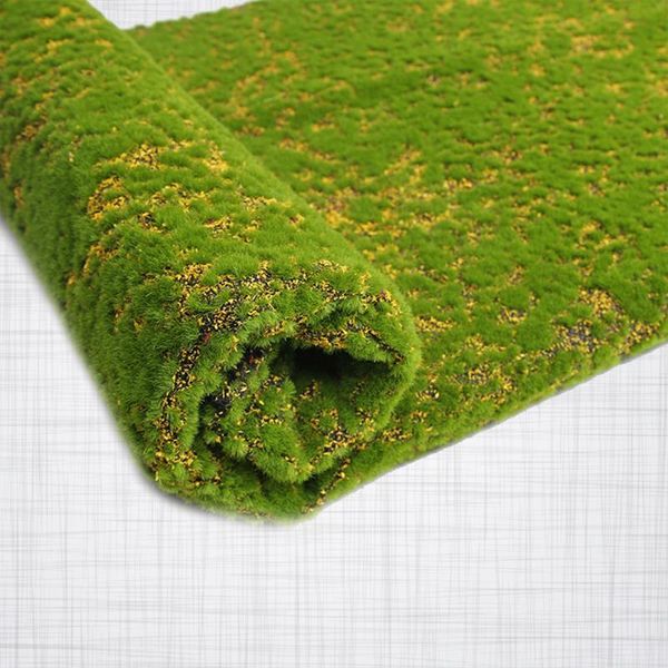 

decorative flowers & wreaths artificial moss lichen simulation fake green plants for home garden patio decoration (red point)