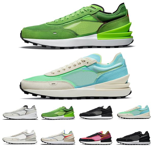 

summit white black mens running shoes coconut milk ldv waffle one scream electric green women men sports trainers sneakers athletic infinite