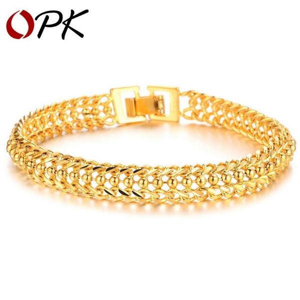 

tennis opk jewelry classic eu style women wrap bracelet gold color luxury 424, Golden;silver
