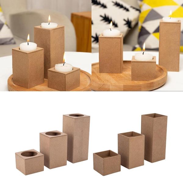 

decorative objects & figurines 3pcs tea light candle holder set, for home wedding christmas party valentine's day decoration