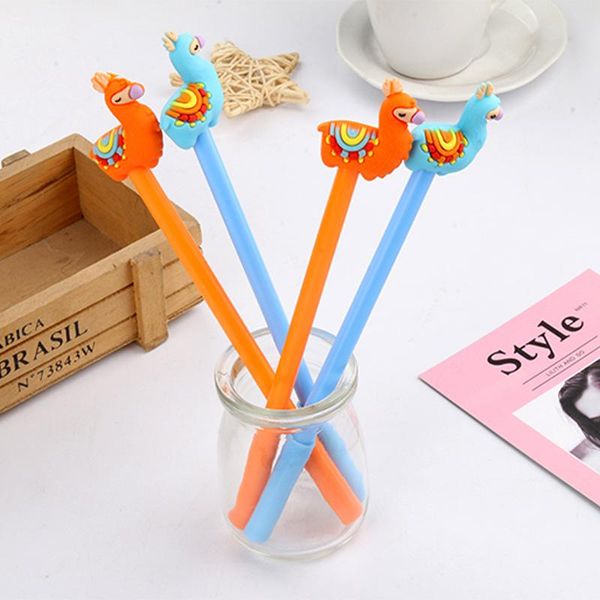 

gel pens 48pcs/lot desert animal style neutral pen cartoon school students office supplies children gift kawaii reward material