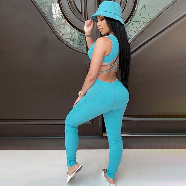 

women's jumpsuits & rompers women zipper hollow out high waist jumpsuit gym sports long pants tight bodysuit tracksuit workout joggers, Black;white