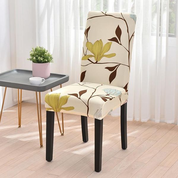 

chair covers printed pattern stretch for dining room slipcover washable removable kitchen el restaurant