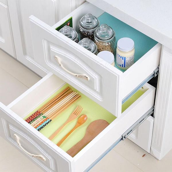 

mats & pads 4pcs 45Ã30cm fridge organizer waterproof drawer refrigerator desk pad multifunction table mat kitchen tool