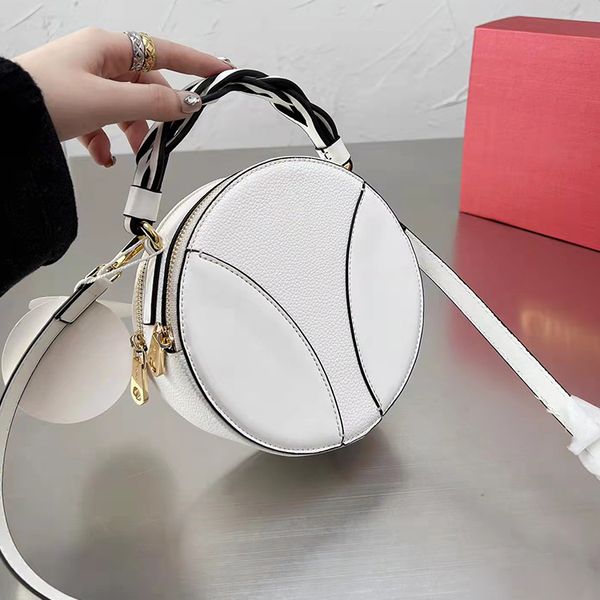 

designer shoulder crossbody bag cute round bags mini circular tote girls cross-body pouch small size 18cm