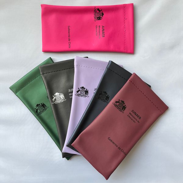 

500pcs/lot sunglass bag/pu slip in pouch/eyewear squeeze case