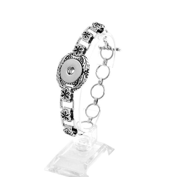 

charm bracelets fashionable personality suitable for 18mm noosa clasp bracelet diy jewelry ladies metal plating, Golden;silver