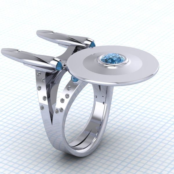 Nuovo anello di impresa di astronavi creative, anello di film di Star Trek