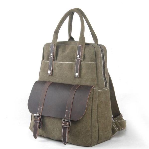 

backpack vintage canvas multifunction men bag business case big brand rucksack ordinateur mochilas hombre para laptop