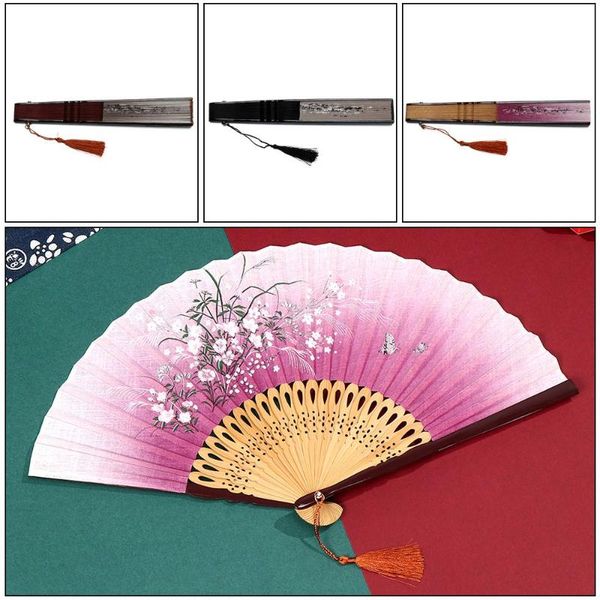 

other home decor decorative womens elegant handmade folding fan bamboo staves chinese style engraving and printing