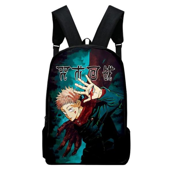 

backpack 2021 boys girls 3d jujutsu kaisen teenager cosplay waterproof oxford travel bags school printed laptop