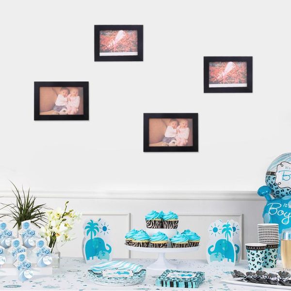 

po frame set simple creative household bedroom hanging imitation wooden (black) frames