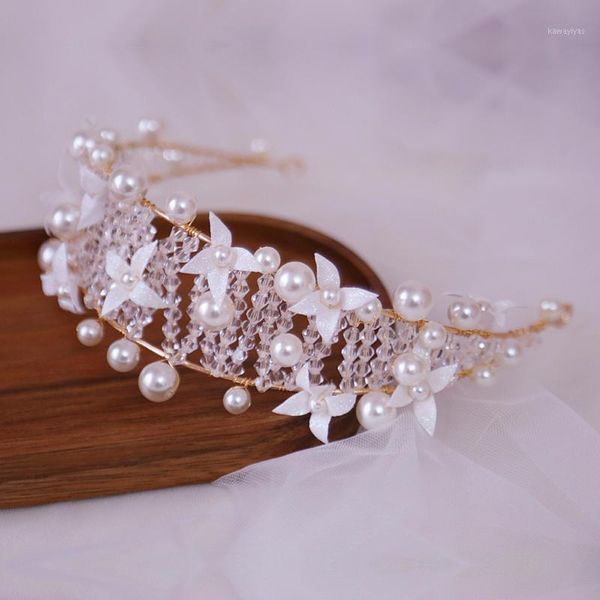 

fancy wedding accessories bridal headwears handmade crystal beaded1