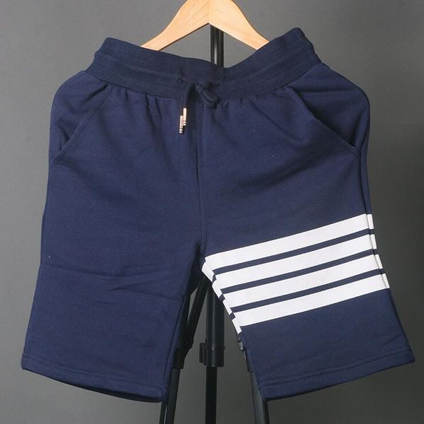 

men's shorts novelty, luxurious, elegant and comfortable men's classic stripe skating shorts informal cotton street style #216, White;black