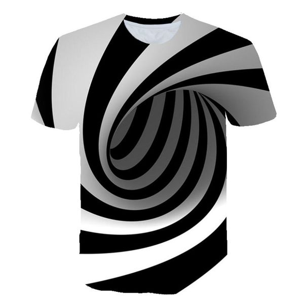 

men's t-shirts 2021 3d printed t-shirt multi-dimensional art wall cool men women fashion personality casual summer short sleeves top, White;black