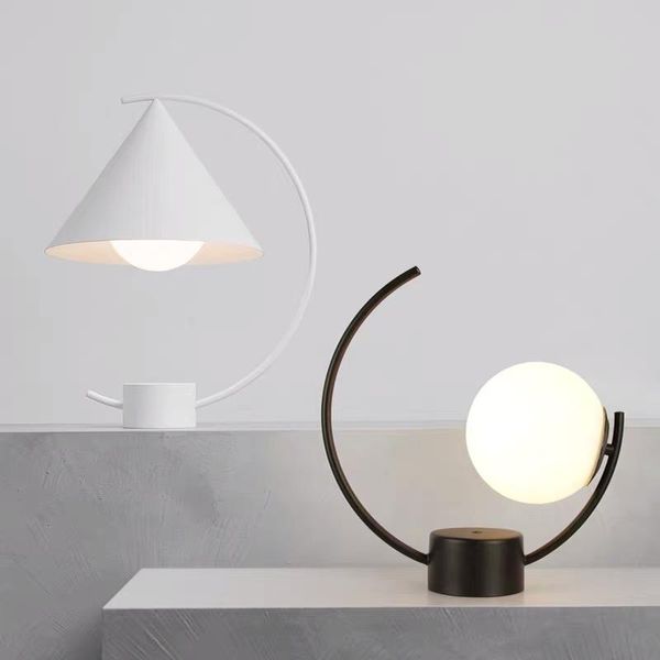 

table lamps creative glass bedside led desk light bedroom lights living room lamp bed indoor atmosphere lighting