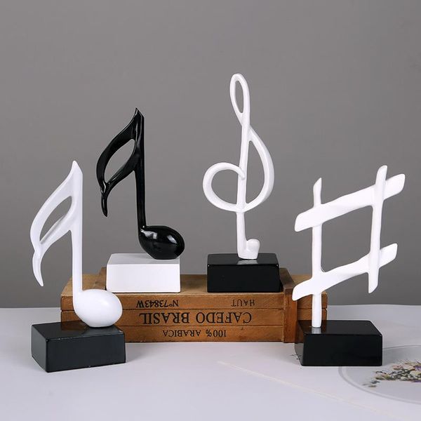 

decorative objects & figurines sales musical notes resin statue wine cabinet home decor study parlor vintage living room decoration modern