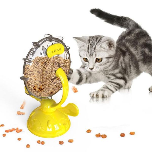 

cat toys interactive dog slow food funnel windmill turntable feeder healthy eating and weight loss bowl