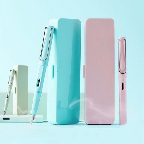 

chopsticks 0.38mm ink sac fountain pen calligraphy positive posture with box and supplies