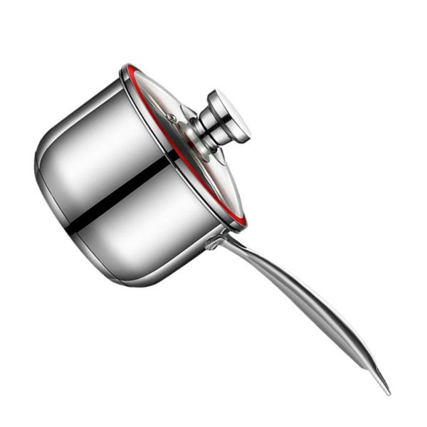 

pans 1pc portable stainless steel saucepan practical soup pot cooking