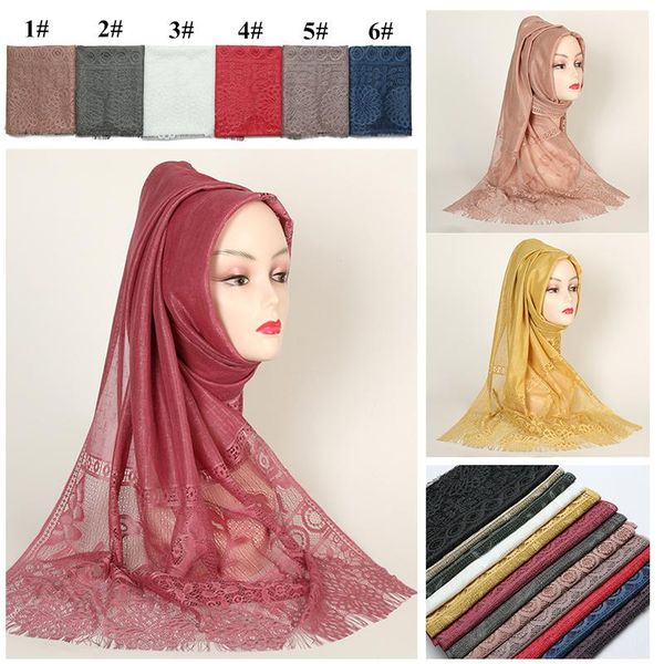 

scarves 100 pcs/lot women plain bubble hijab cotton foulard scarf muslim headband scarfs floral knitted hollow wholesale, Blue;gray