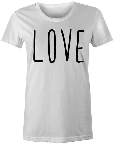 

love fashion style quote expressive womens popular t-shirt tee, White;black