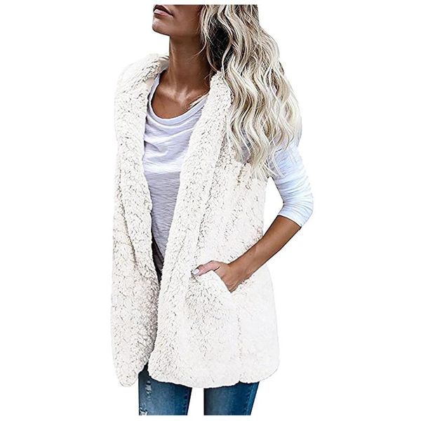 

women's knits & tees women sweater vest 2021 autumn loose knitted sleeveless ladies v-neck womens cardigans female outerwear jas mante, White
