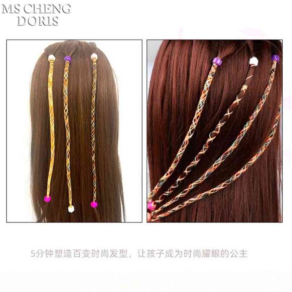 

electric automatic hair braider diy stylish braiding style tool twist machine braid weave roller toys for girl 210707, Silver