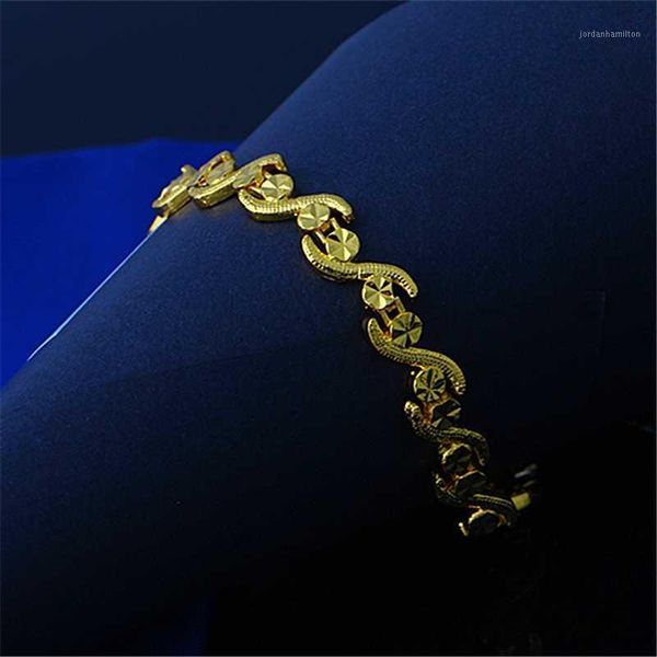 

classic golden bracelet temperament for men and women1, Golden;silver
