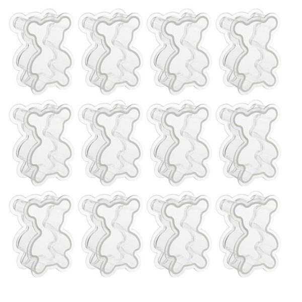 

gift wrap 12pcs candy packing box bear shaped transparent wedding package