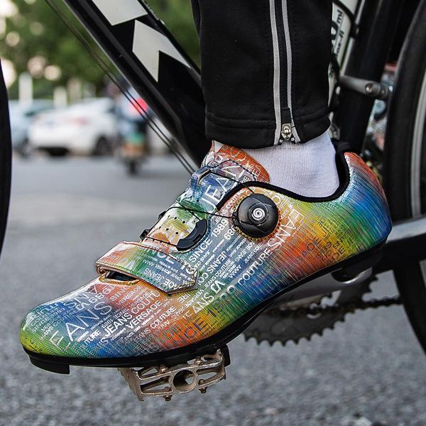

men's women mountain road spd self-locking non-slip breathable bicycle equipment cycling shoes discoloration sapatilha ciclismo footwea, Black