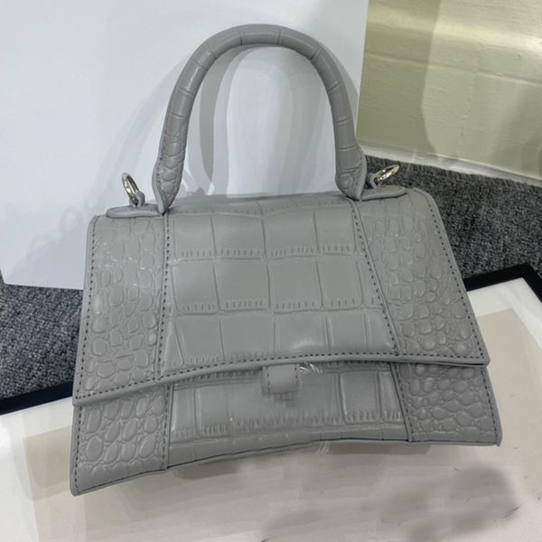 

classic hourglass handbag purse handle shoulder bag genuine leather alligator design crossbody bags lady totes crocodile style detchable