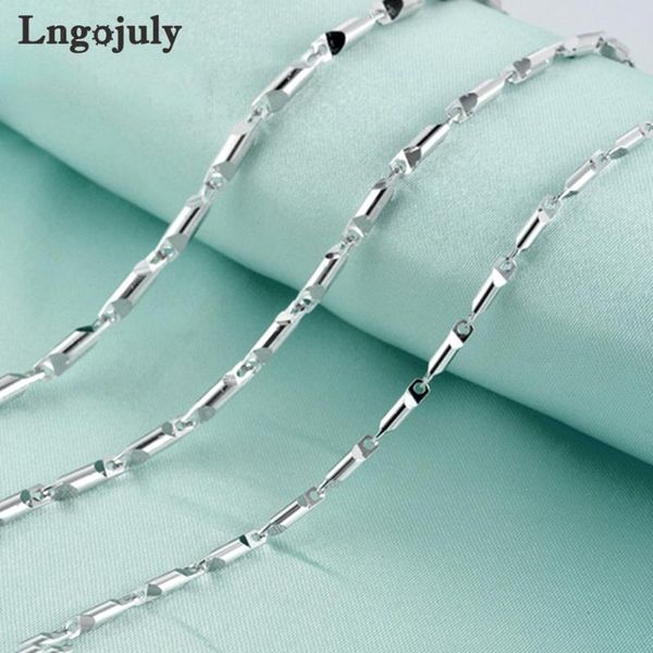 

chains pure 925 sterling silver chain for men jewelry genuine necklaces hip-hop male buckle 3mm fine gift