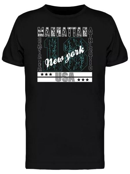 

new york sport fashion men's tee -image by shutterstock, White;black