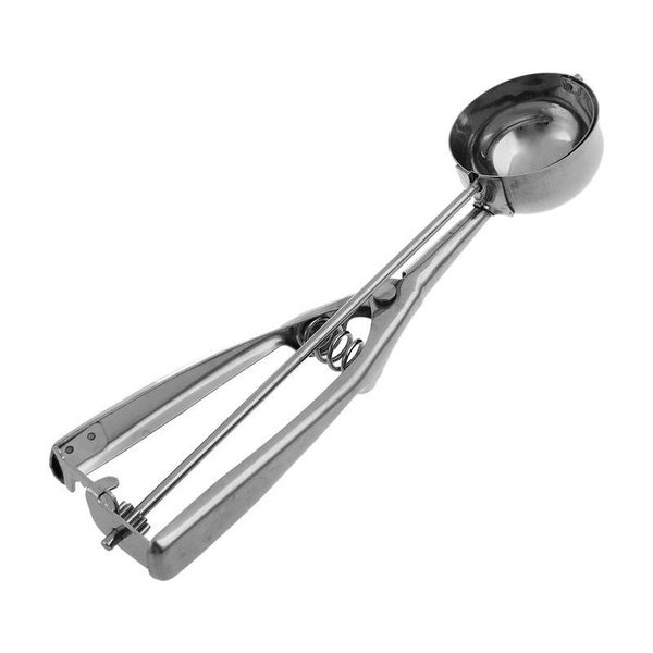 

ice cream making machine 5cm stainless steel scoop spring handle