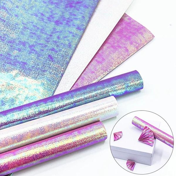 

other arts and crafts 50x70cm candy colors package papers single-sided glitter wrapping paper for packing florist birthday gifts decoration