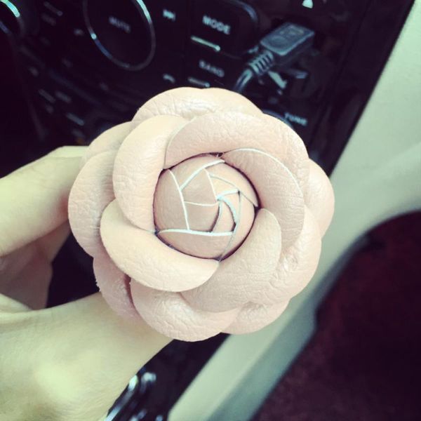 

car vehicle camellia flower air outlet perfume clip freshener diffuser ornament