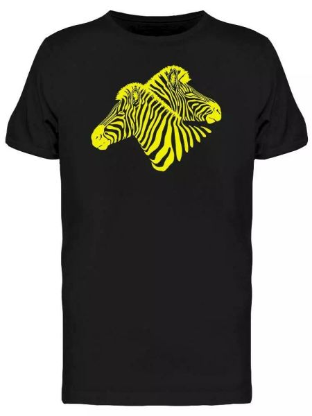 

Yellow Lines Zebra Sketch Tee Men's -Image by Shutterstock, White;black