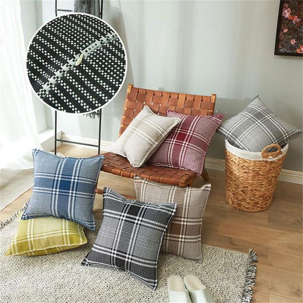 

cushion/decorative pillow linen british leisure lattice edge sofa bedroom decoration pillowcase wedding party decor supplies ornaments