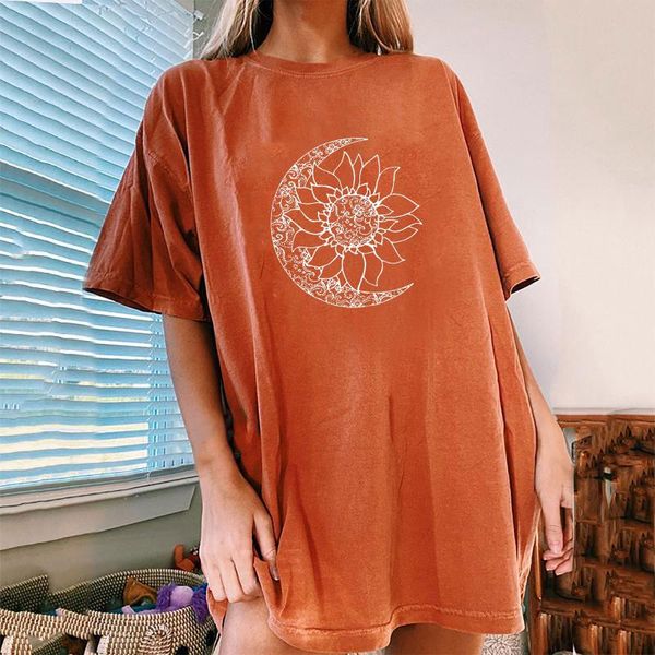 

flower print t shirt for women loose casual short sleeve vrouw t-shirts koszula damska woman tshirts mujer camisetas women's t-shirt, White