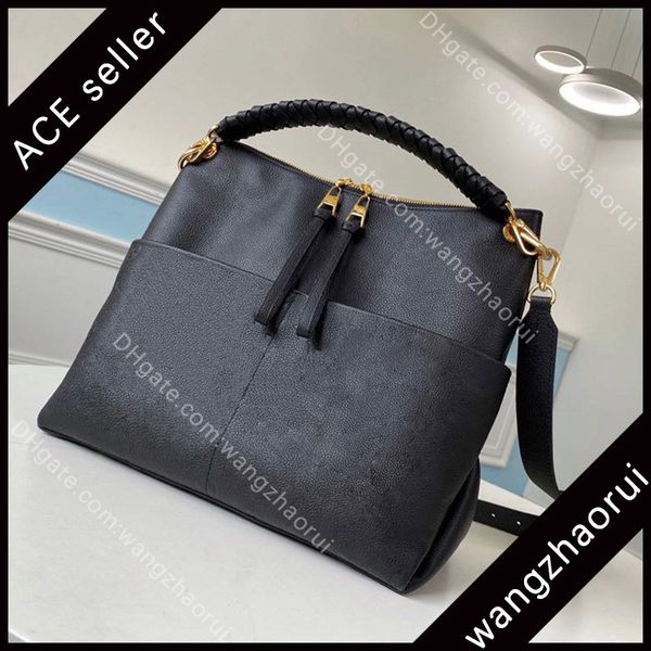 

women cowhide shoulder handbags fashion tote bags female handbag with box b096