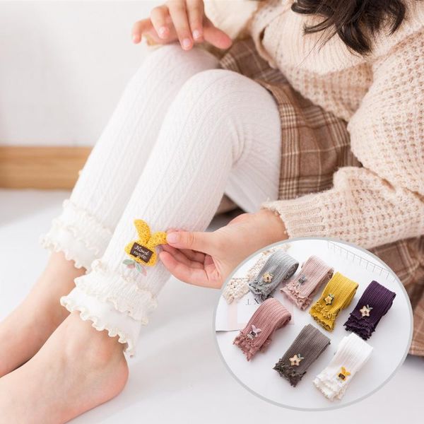 

trousers spring autumn cute leggings for girls candy color pant elastic children pants baby ribbed kids clothing kf933, Blue