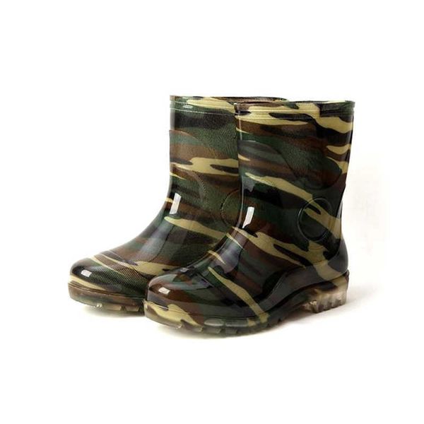 

waterproof non-slip rain boots men's low help labor insurance shoes camouflage rain boots labor insurance shoes men's camouflage 2, Black;red