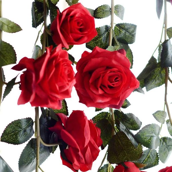 

wholesale single item artificial flower 70.87'' australian rose vine decorative for house emulational plant wedding flowers & wrea